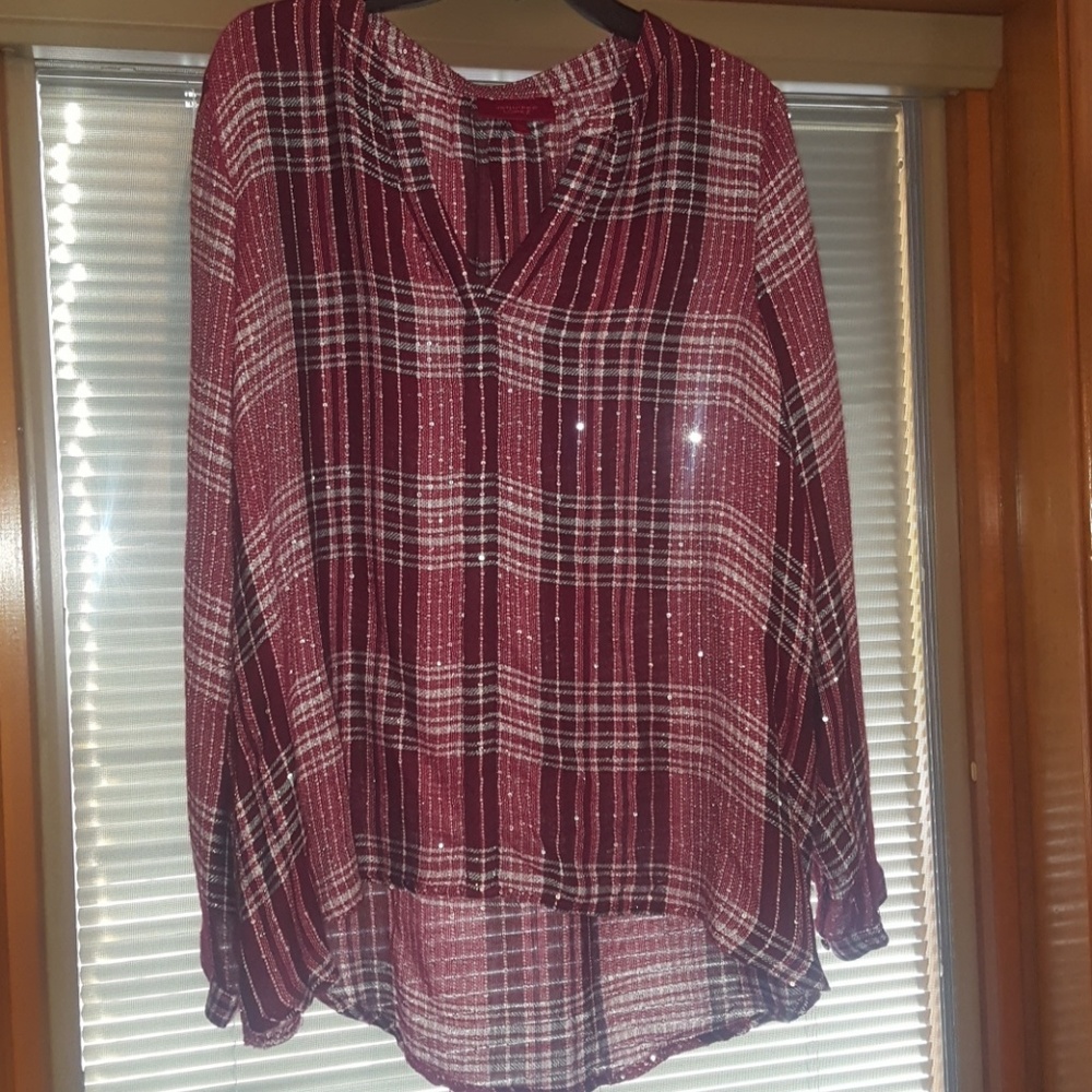 Hi-low L/S Blouse